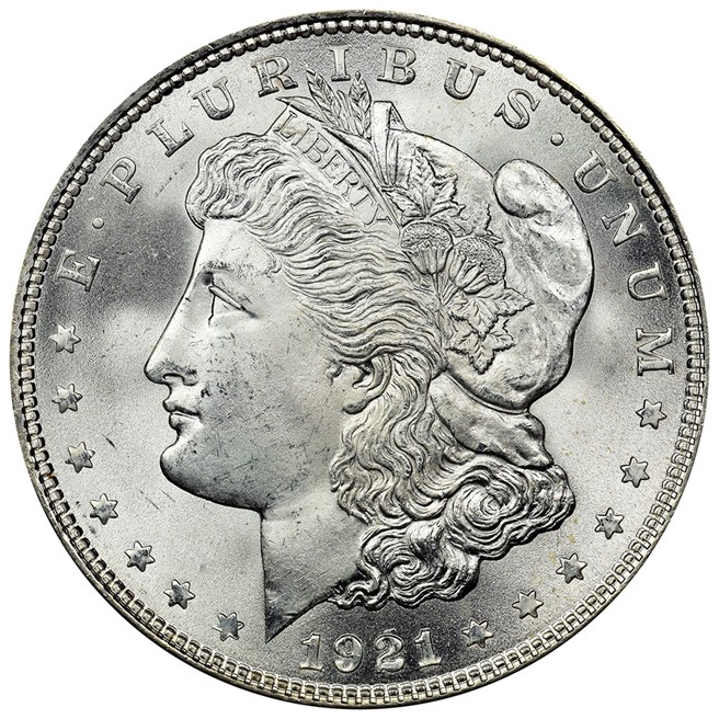 1921年 Morgan Dollar 未流通大型銀貨トーン❗️NGC認証 1921 MORGAN SILVER DOLLAR - ONE OF A KIND - MAJOR - MINT